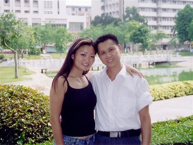 Shirley and her brother in GuangZhou